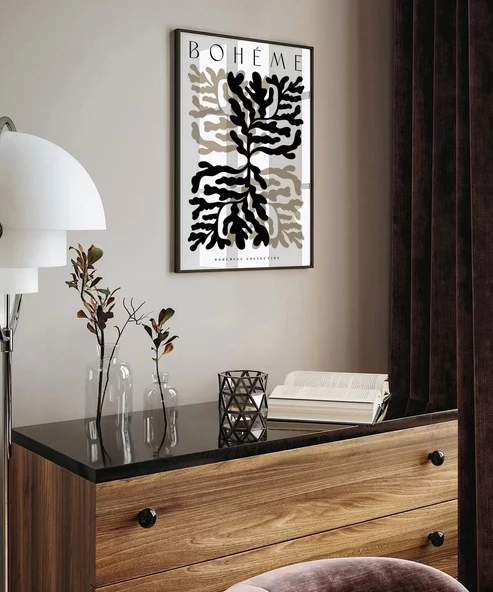 Çerçevesiz Poster Bohem Bitki - Resim 3