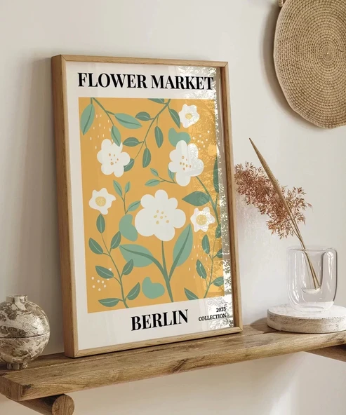 Çerçevesiz Poster Berlin Çiçek Koleksiyonu - Resim 6