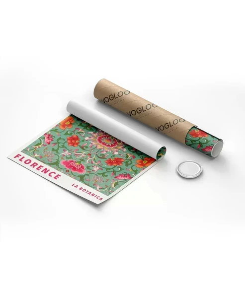 Çerçevesiz Poster Flower Market Florence - Resim 2