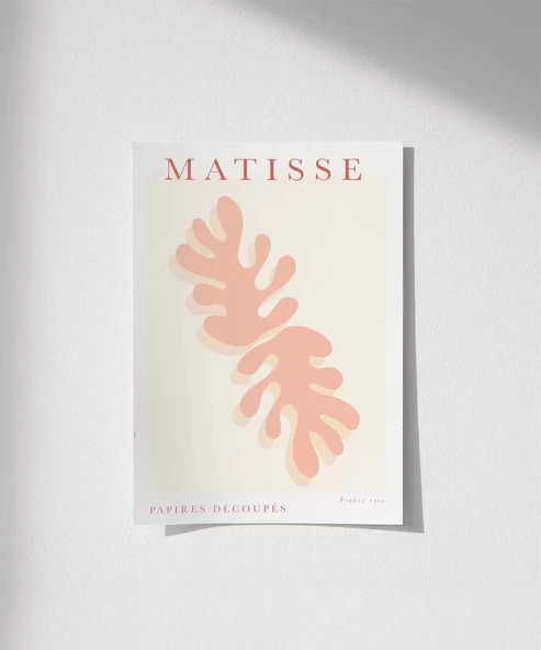 Çerçevesiz Poster Matisse Pembe Bitki ürün görseli