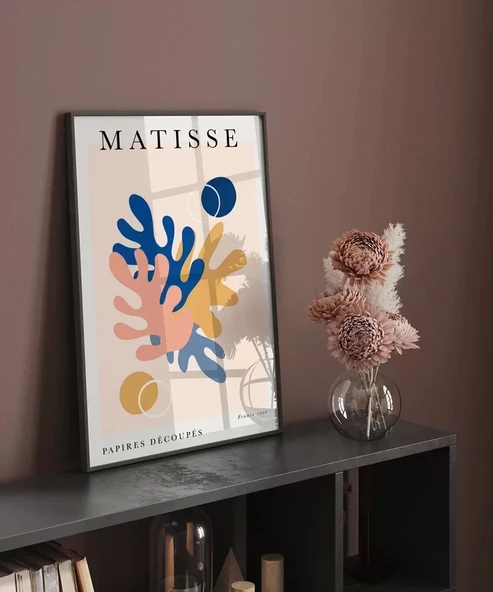 Çerçevesiz Poster Matisse Papiers Découpés No 5 - Resim 5