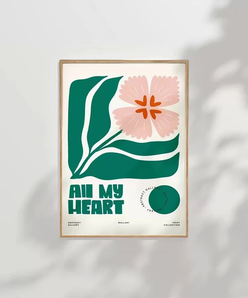 Çerçevesiz Poster Kalpten Gelen Bahar - Resim 8