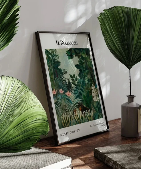 Çerçevesiz Poster Rousseau Ekvator Ormanı - Resim 6
