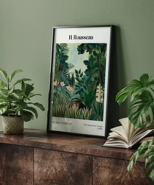 Çerçevesiz Poster Rousseau Ekvator Ormanı - Resim 5