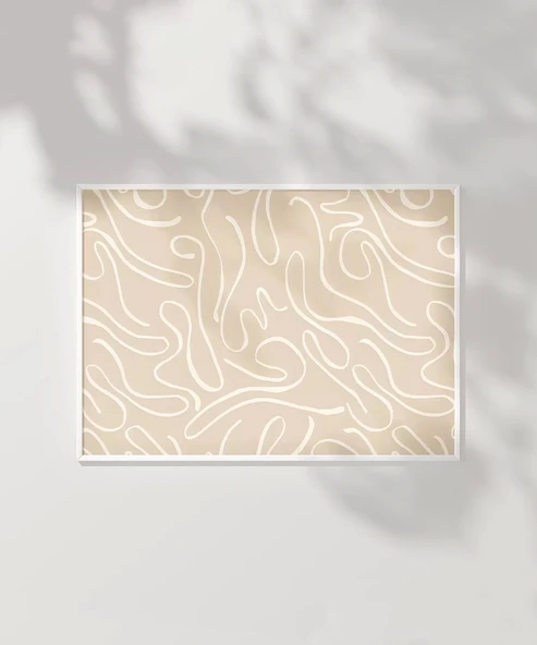 Çerçevesiz Poster Organik Dans - Resim 2