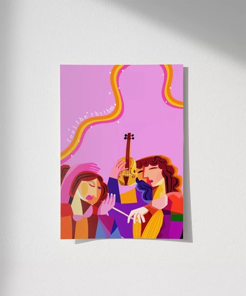 Çerçevesiz Poster Ritmin Kalbi ürün görseli