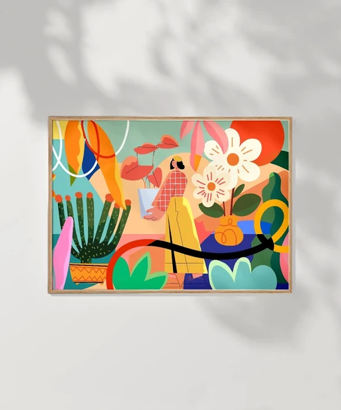 Çerçevesiz Poster Geometrik Duygular - Resim 6