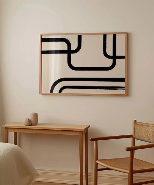 Çerçevesiz Poster Orta Çağ Modern Sanat - Resim 3