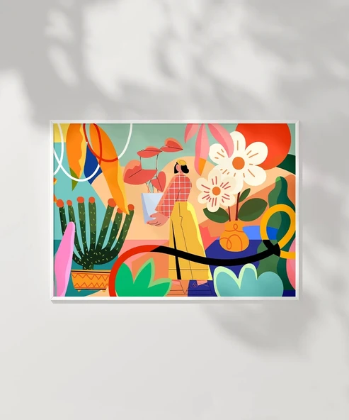 Çerçevesiz Poster Geometrik Duygular - Resim 2