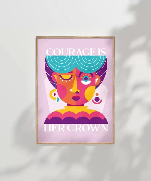 Çerçevesiz Poster Cesur Taç - Resim 6