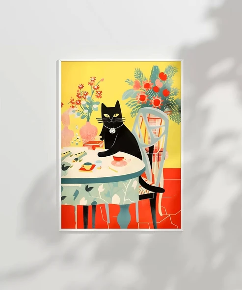 Çerçevesiz Poster Çiçekler ve Zarif Misafir - Resim 2