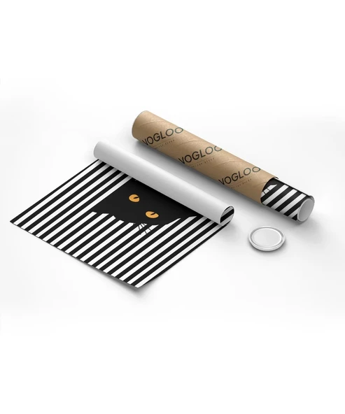 Çerçevesiz Poster Siyah Kedinin Gizemi - Resim 8