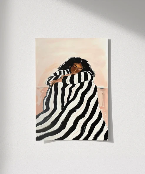 Çerçevesiz Poster Monokrom Düşler ürün görseli