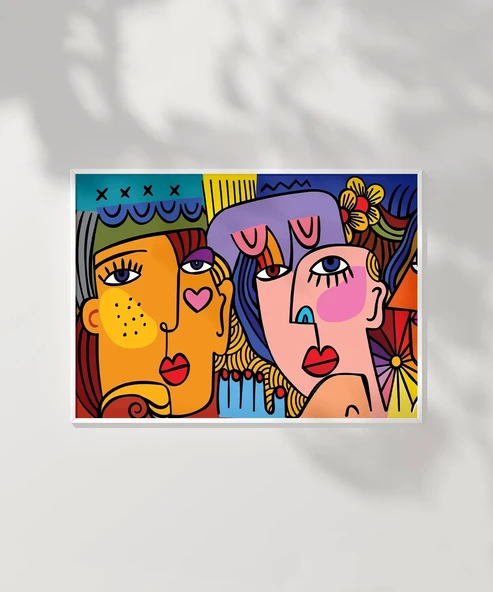 Çerçevesiz Poster Renklerin Diyaloğu ürün görseli