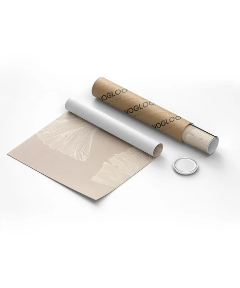 Çerçevesiz Poster Ginkgo Yaprağı Minimalist - Resim 8