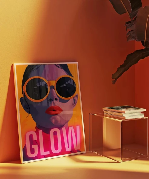 Çerçevesiz Poster Parlak Bakış - Resim 4