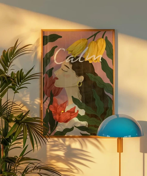 Çerçevesiz Poster Sakinlik Vaadı - Resim 5