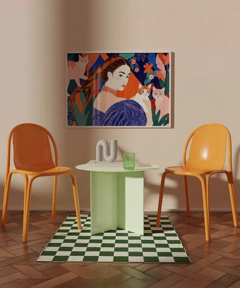 Çerçevesiz Poster Floral Harmoni ve Dostluk - Resim 3