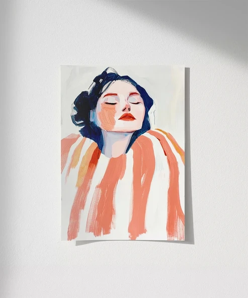 Çerçevesiz Poster Soyut Renklerle Düşler ürün görseli