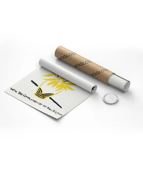 Çerçevesiz Poster El Çizimi Vazo ve Çiçek Motifli Grafik - Resim 8