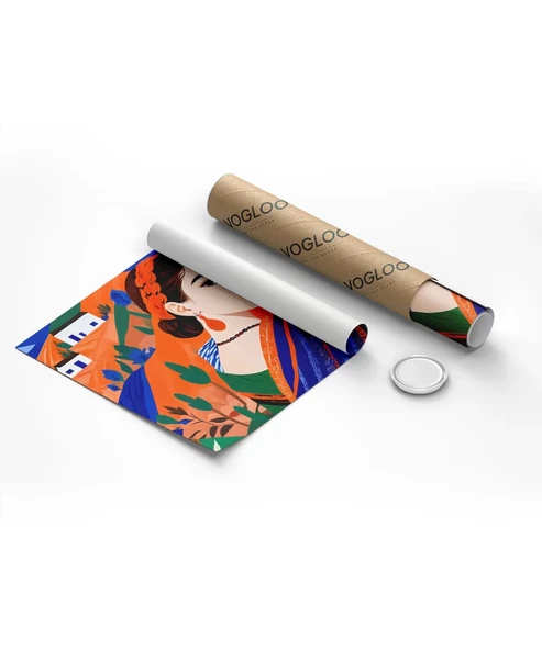 Çerçevesiz Poster Sakinliği Yansıtan - Resim 8