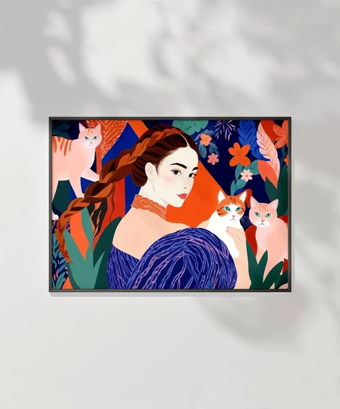 Çerçevesiz Poster Floral Harmoni ve Dostluk - Resim 7