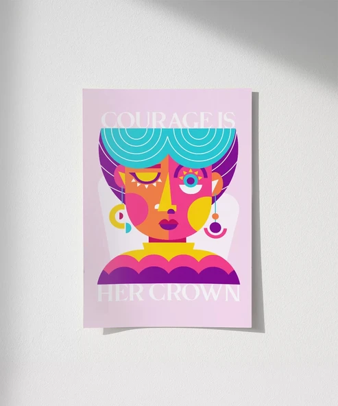 Çerçevesiz Poster Cesur Taç ürün görseli