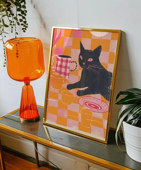 Çerçevesiz Poster Masanın Bekçisi - Resim 5