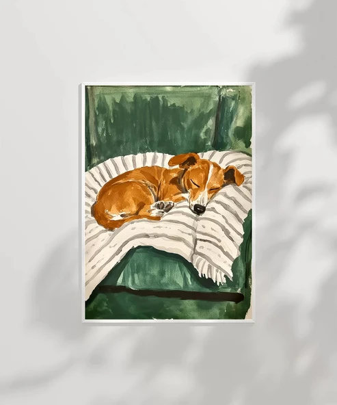 Çerçevesiz Poster Minik Dostun Dinlenişi - Resim 2