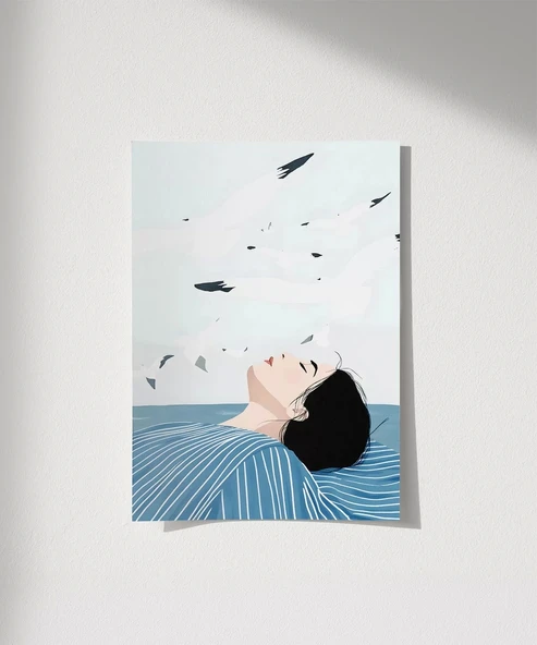 Çerçevesiz Poster Denizin Fısıltıları ürün görseli