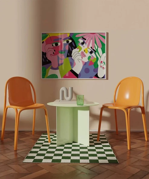 Çerçevesiz Poster Renklerin Harmanı - Resim 3