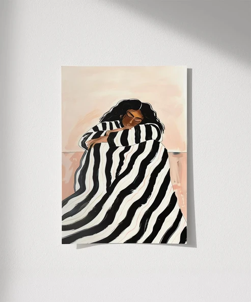 Çerçevesiz Poster Monokrom Düşler - Resim 4