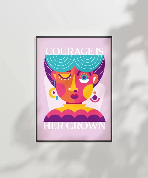 Çerçevesiz Poster Cesur Taç - Resim 7