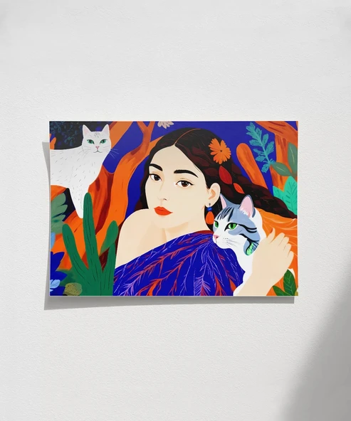 Çerçevesiz Poster oğanın ve Sevgilerin Uyumu ürün görseli