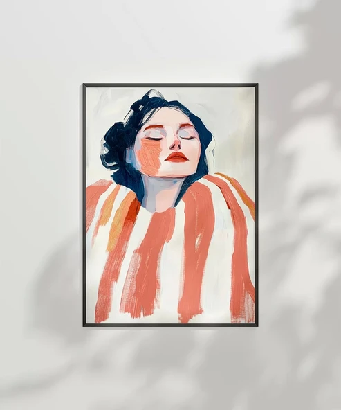 Çerçevesiz Poster Soyut Renklerle Düşler - Resim 7