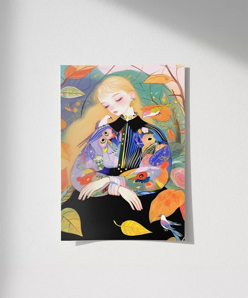 Çerçevesiz Poster Doğanın Zarif Tonları - Resim 7