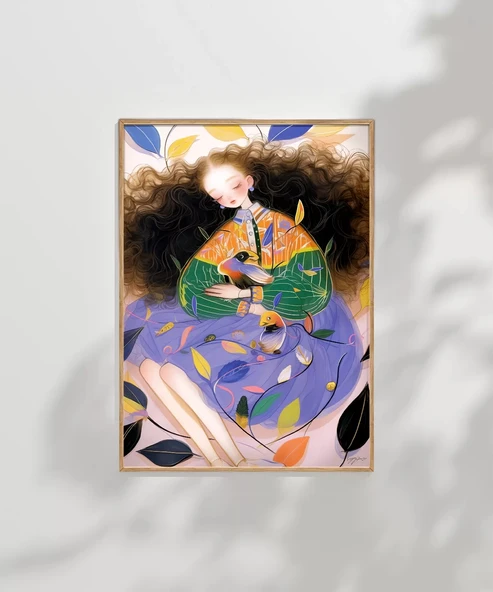 Çerçevesiz Poster Renklerin ve Huzurun Dansı - Resim 7