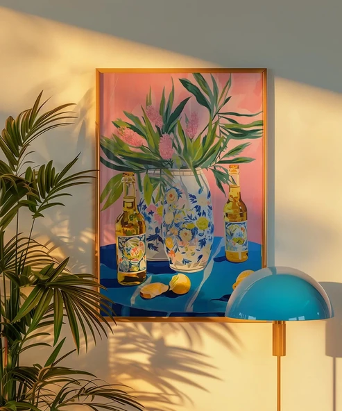 Çerçevesiz Poster Çiçekler ve Lezzet - Resim 3