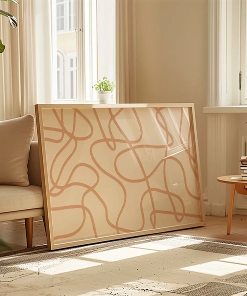 Çerçevesiz Poster Abstrakt Modern - Resim 5