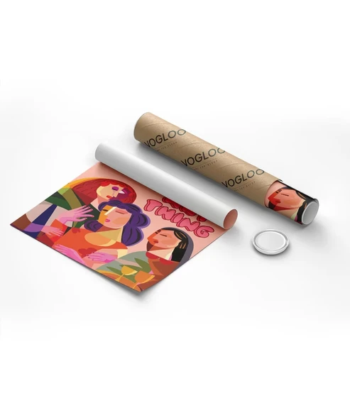 Çerçevesiz Poster Kız Çocukları Her Şeye Kadir - Resim 8