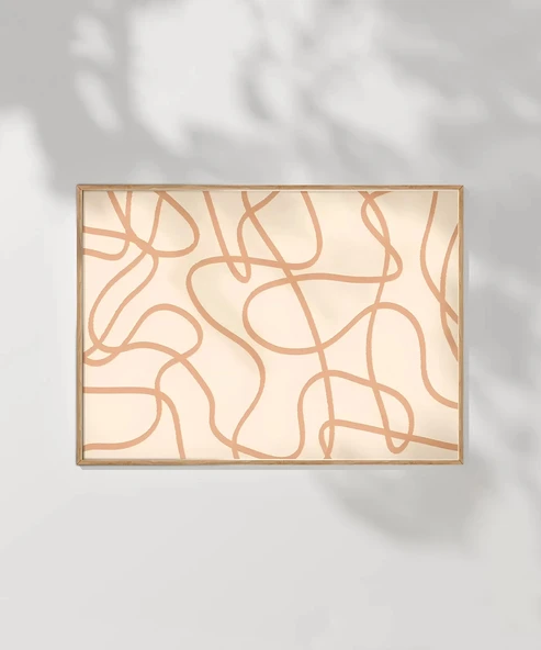 Çerçevesiz Poster Abstrakt Modern - Resim 6