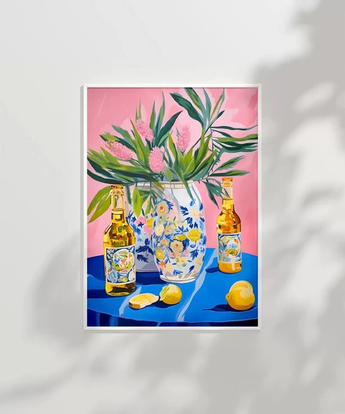 Çerçevesiz Poster Çiçekler ve Lezzet - Resim 2