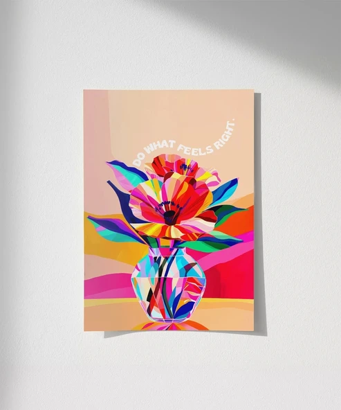 Çerçevesiz Poster Renkli İç Ses ürün görseli