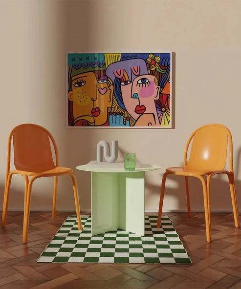 Çerçevesiz Poster Renklerin Diyaloğu - Resim 3