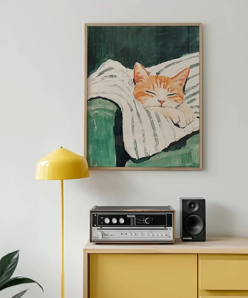 Çerçevesiz Poster Kedimin Rüyası - Resim 2