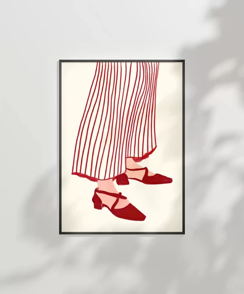 Çerçevesiz Poster Topuklu Şıklık - 7