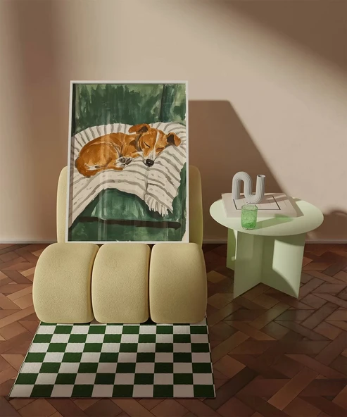 Çerçevesiz Poster Minik Dostun Dinlenişi - Resim 4