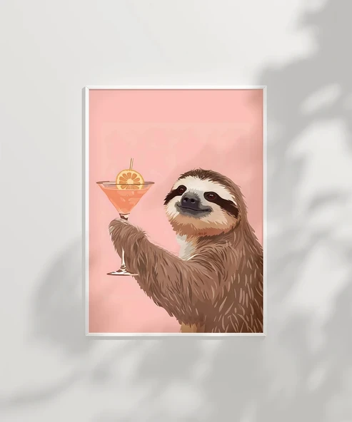 Çerçevesiz Poster Tembel Kokteyl Keyfi - Resim 2