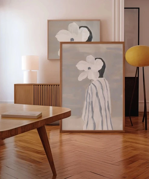 Çerçevesiz Poster Gri Tonlarda Bir Düş - Resim 4