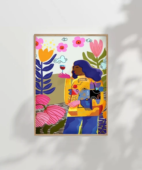 Çerçevesiz Poster Renkli Bahar Anısı - Resim 6